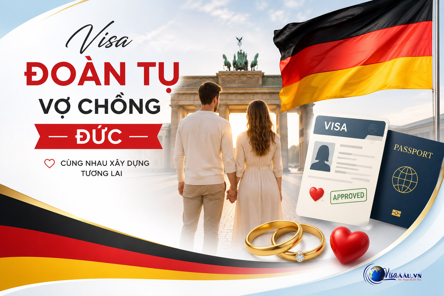 Visa đoàn tụ vợ chồng – cùng nhau xây dựng tương lai tại Đức